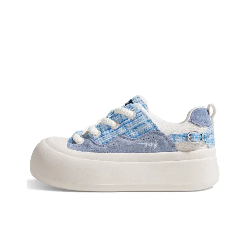 TTKJ Casual Shoes Women's Low-Top White/Blue