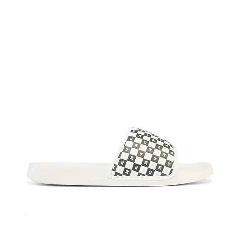 Kappa Slide Slippers Unisex Korean White-1