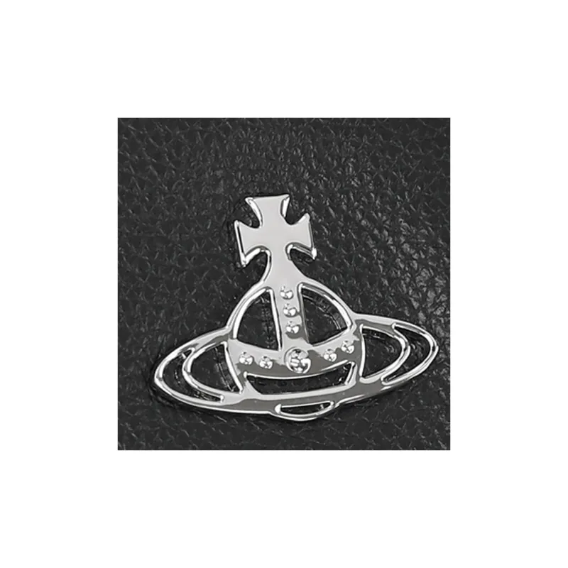Vivienne Westwood Leather Combo Bag Tote Bag Shopping Bag Handbag Small Size Women's Black-7