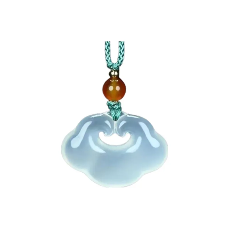 Gifts Chalcedony Jade Necklaces Unisex-0