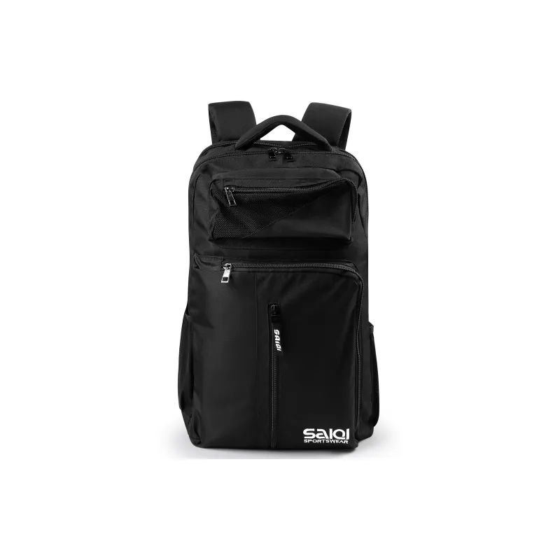 SAIQI Polyester Backpack Regular Unisex Black-1
