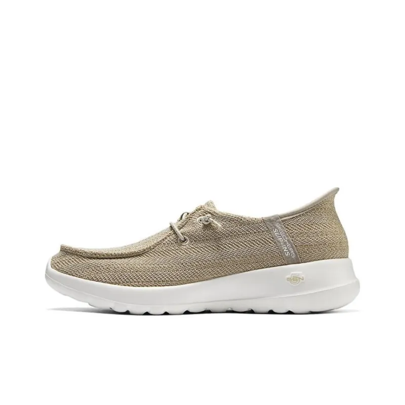 Skechers Non slip Lightweight Low Top Casual Shoes Women's Brown-0