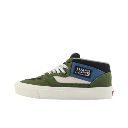 Vans Half Cab Skateboard Shoes Unisex Mid-Top Green