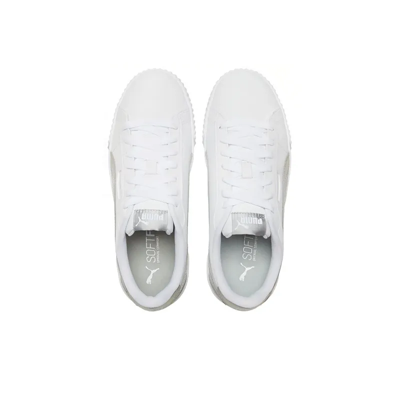 PUMA Carina Crew Metallic 'White Grey' Women's-3