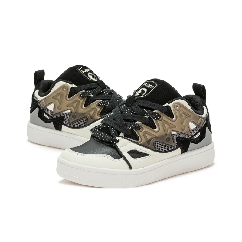 COPPOLELLA x Kappa Wear-Resistant Low-Top Skateboard Shoes Unisex White Black Brown-3