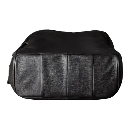 DOSRFINI Genuine Leather Top Grain Cow Leather Backpack Regular Men's Black-3