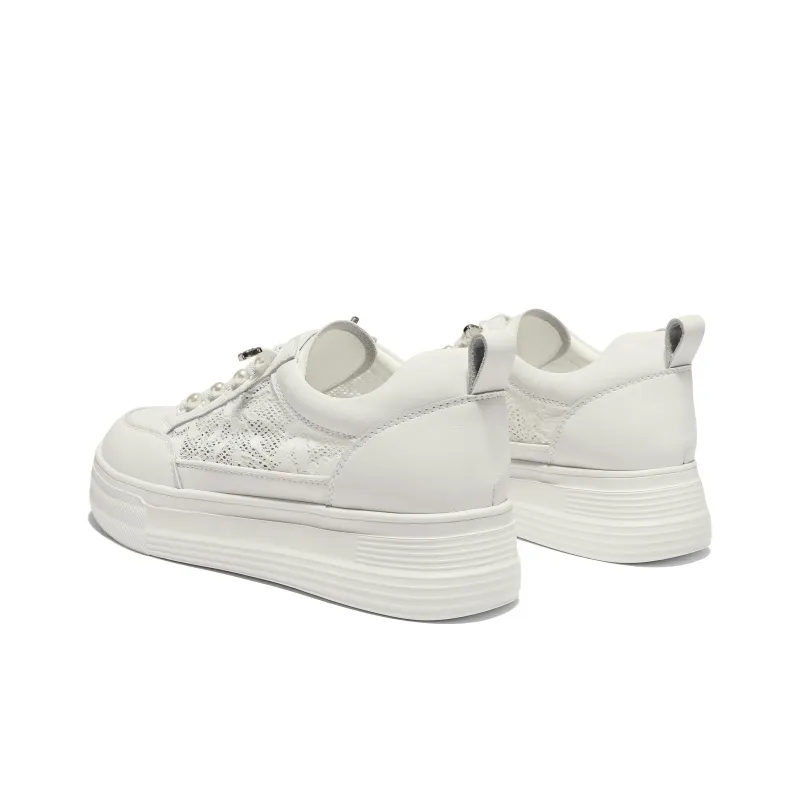 Senda Skateboard Shoes Women's White-3