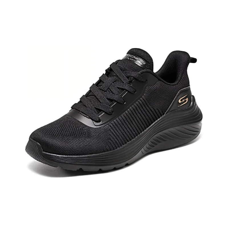 Skechers Cushioning, Wear Resistant Low Top Casual Shoes Women's Black-2