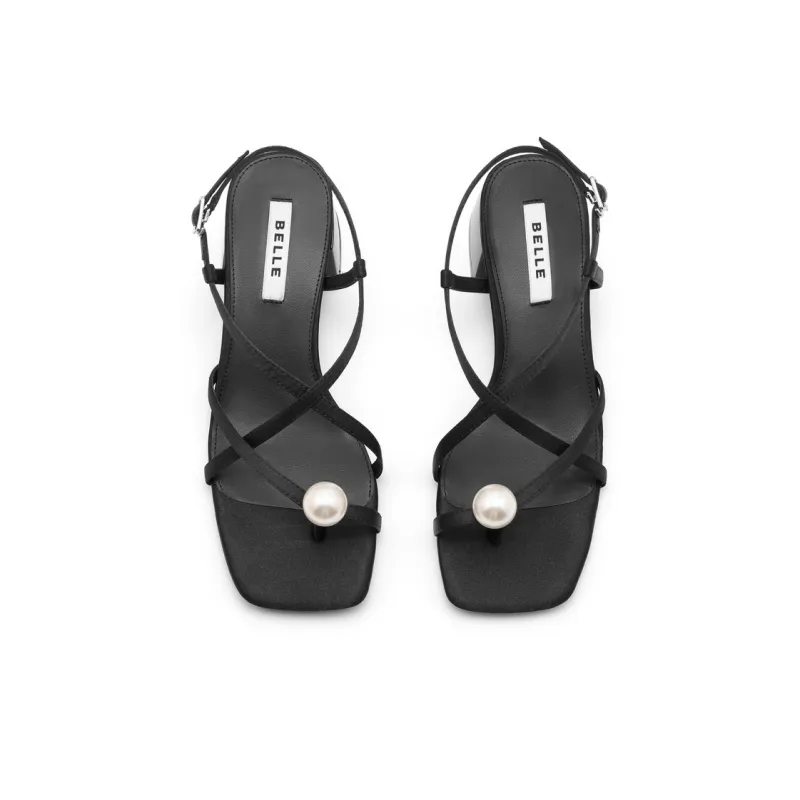 BELLE One Strap Sandals 4.5CM Women's Pink, Black-2