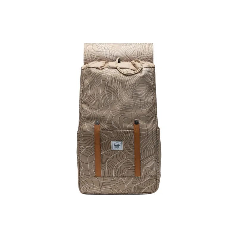 Herschel Recycled Polyester Backpack Unisex Plaid Brown-3