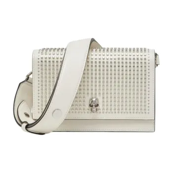 Alexander McQueen Skull Cow Leather Shoulder Bag Small Size Women's