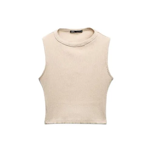 ZARA Tank Tops Women's Perfume Blue