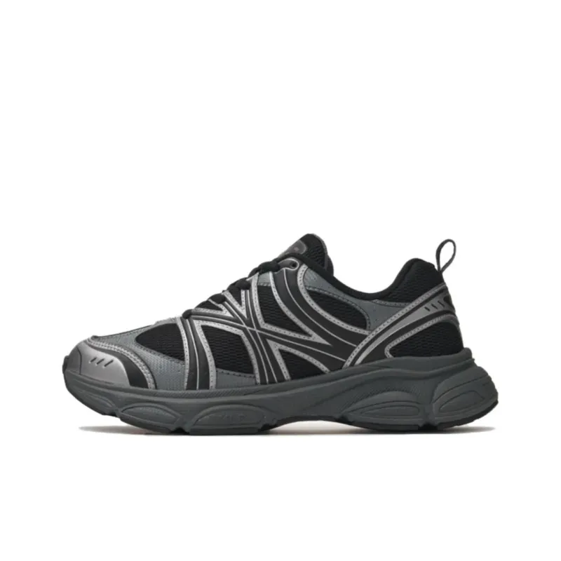 MLB Chunky Runner Ace Runner Wear Resistant Low Top Casual Running Shoes Unisex Black-0
