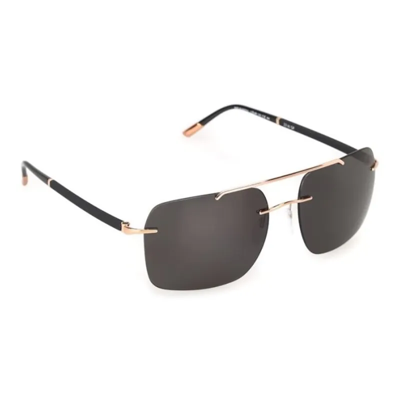 SILHOUETTE Aviator Sunglasses Women's Black-2