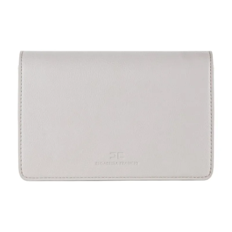 Elisabetta Franchi Polyester Blend With Polyurethane Crossbody Bag Shoulder Bag Women's Pearl Gray-2
