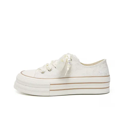 TUOPIN Canvas Shoes Women's Low-Top