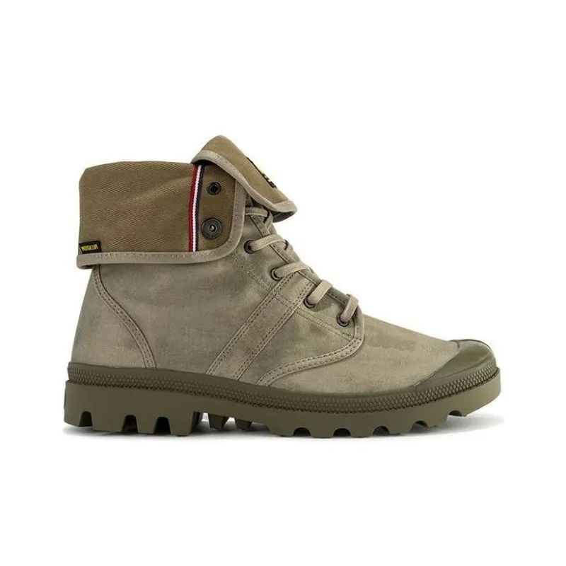Palladium Anti Slip And Wear Resistant Water Resistant High Top Canvas Shoes Unisex Green-1