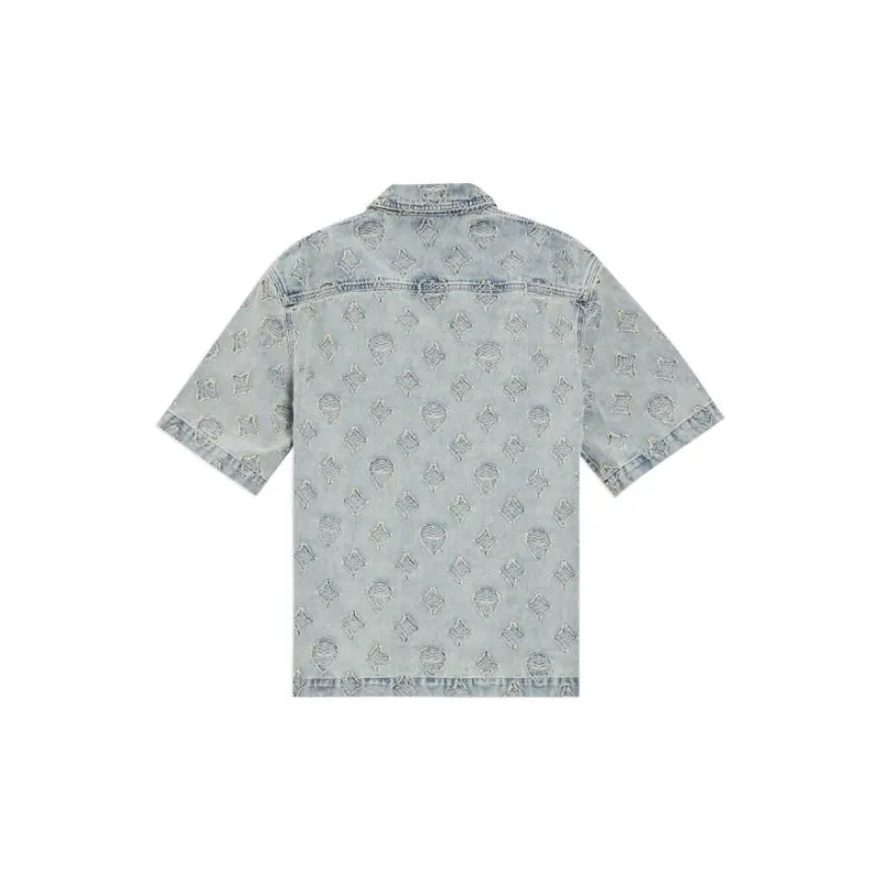 Ed Hardy SS24 Shirt Men's Indigo-1