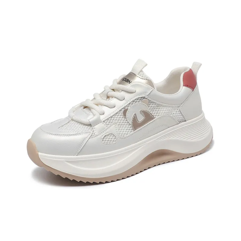 CARDANRO Low Top Breathable Mesh Fashion Chunky Sneakers Women's 2024 Summer New Arrival-4