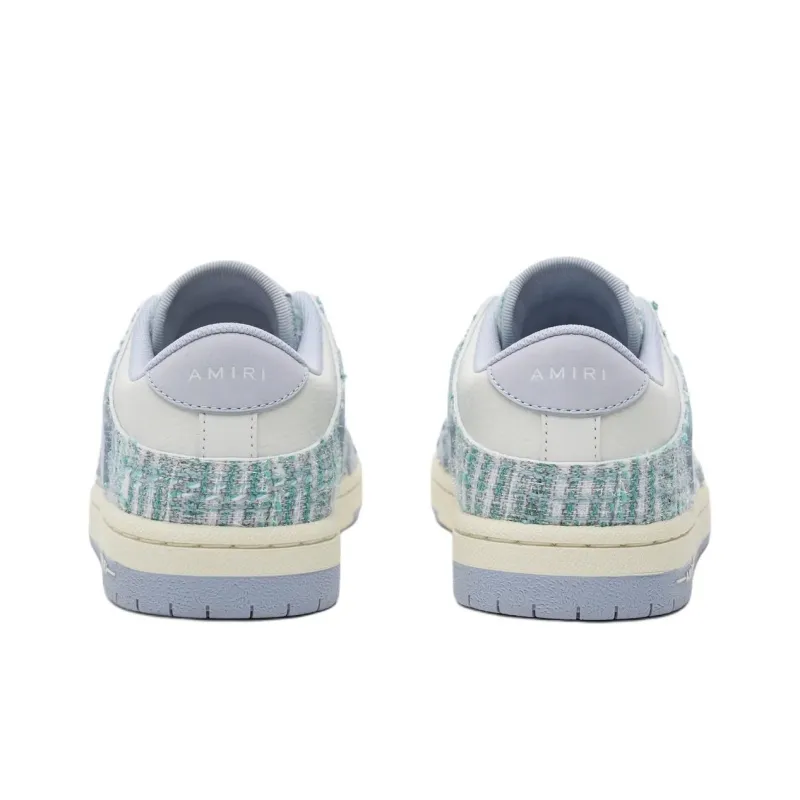 AMIRI Skel Top Low Top Skateboard Shoes Women's Gray Blue-4