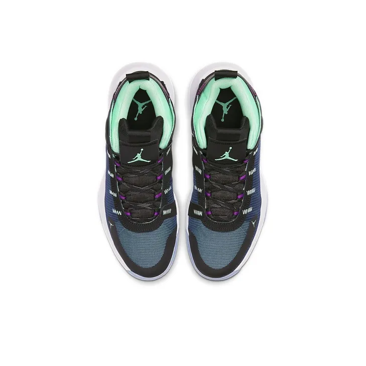 JORDAN Jumpman 2020 'Black Green Glow Blue Void'-4