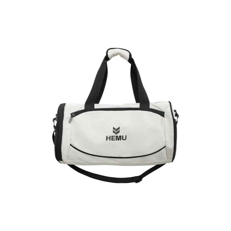 Travel Nylon Gym Bag Large Size Unisex Black/White-1