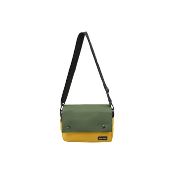 Gerlanx Canvas Shoulder Bag Unisex Yellow & Green/Green/Black