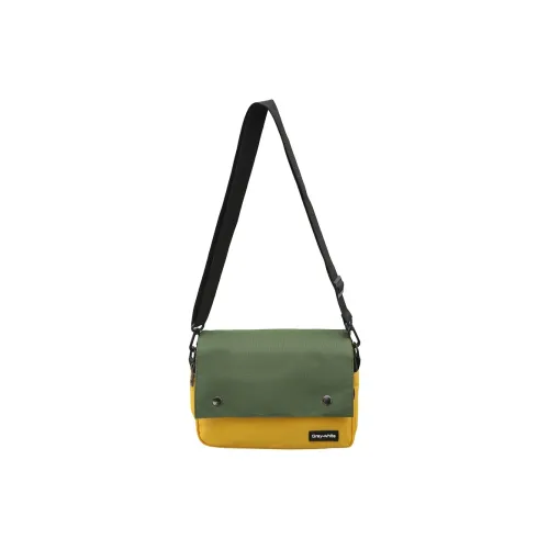 Gerlanx Canvas Shoulder Bag Unisex Yellow & Green/Green/Black