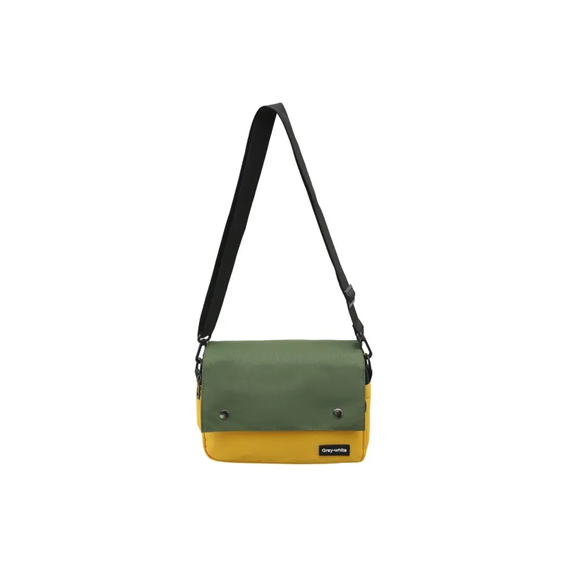 Gerlanx Canvas Shoulder Bag Unisex Yellow & Green/Green/Black-0