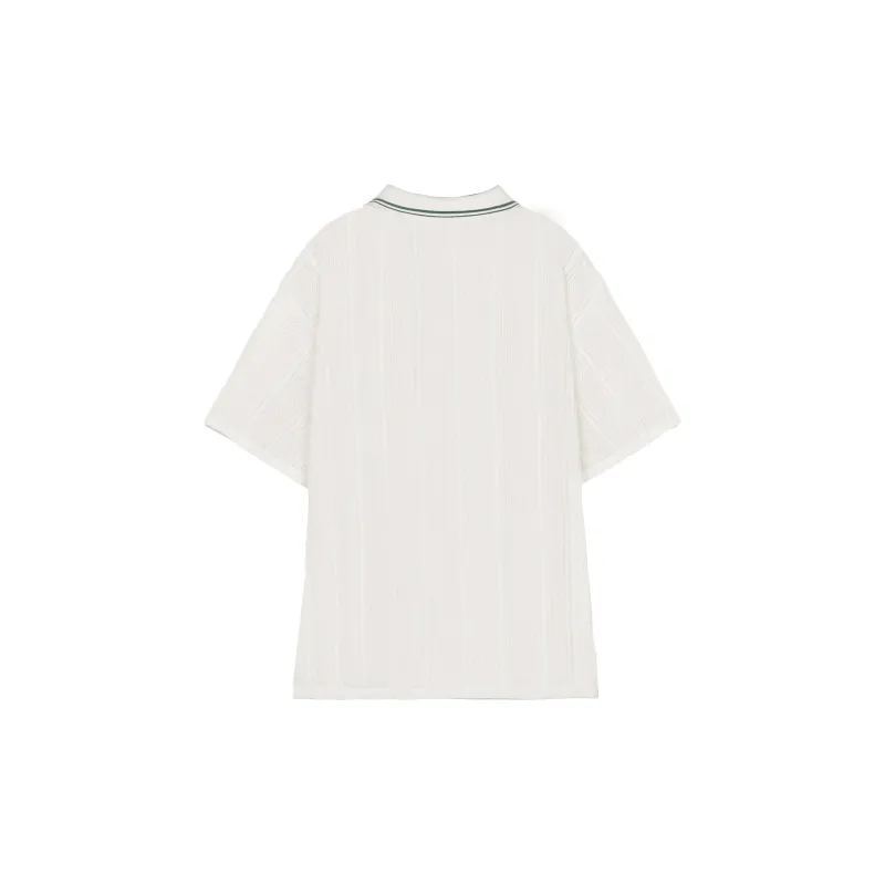 CANOTWAIT_ Polo Shirt Unisex Beige-1