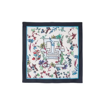Tommy Hilfiger Silk Scarves Women's Blue