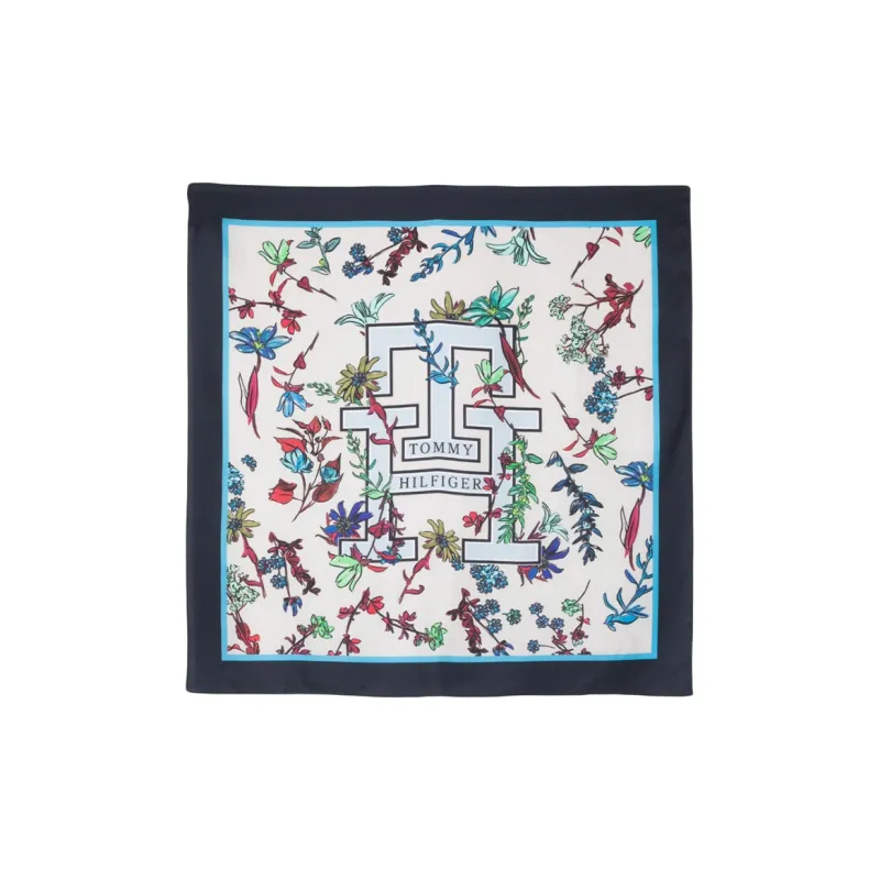 Tommy Hilfiger Silk Scarves Women's Blue-0
