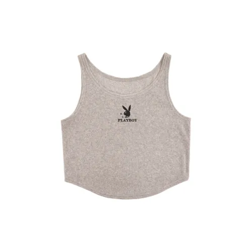 UNIFREE PLAY BOY Co-brand Tank Tops Women's Gray