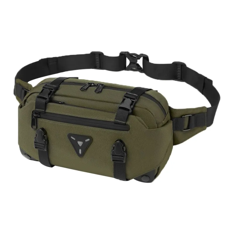CMLZIUA Oxford Fanny Pack Regular Men's Black \ Military Green \ Royal Blue \ Camouflage \ Dark Gray-5
