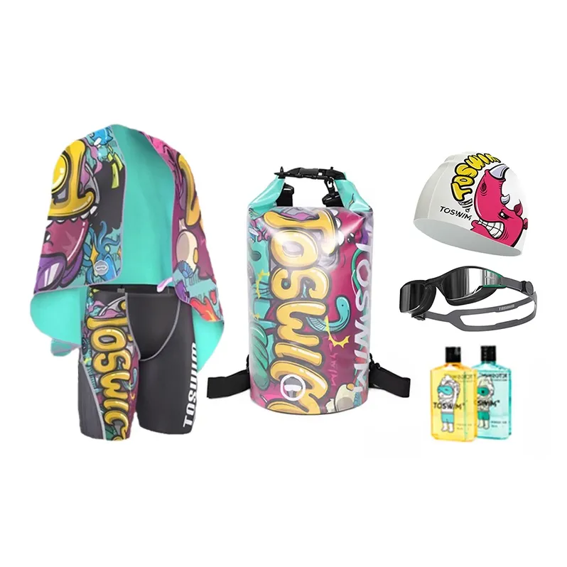 TOSWIM Swimming Sets Elastane Beach Pool Men's-1