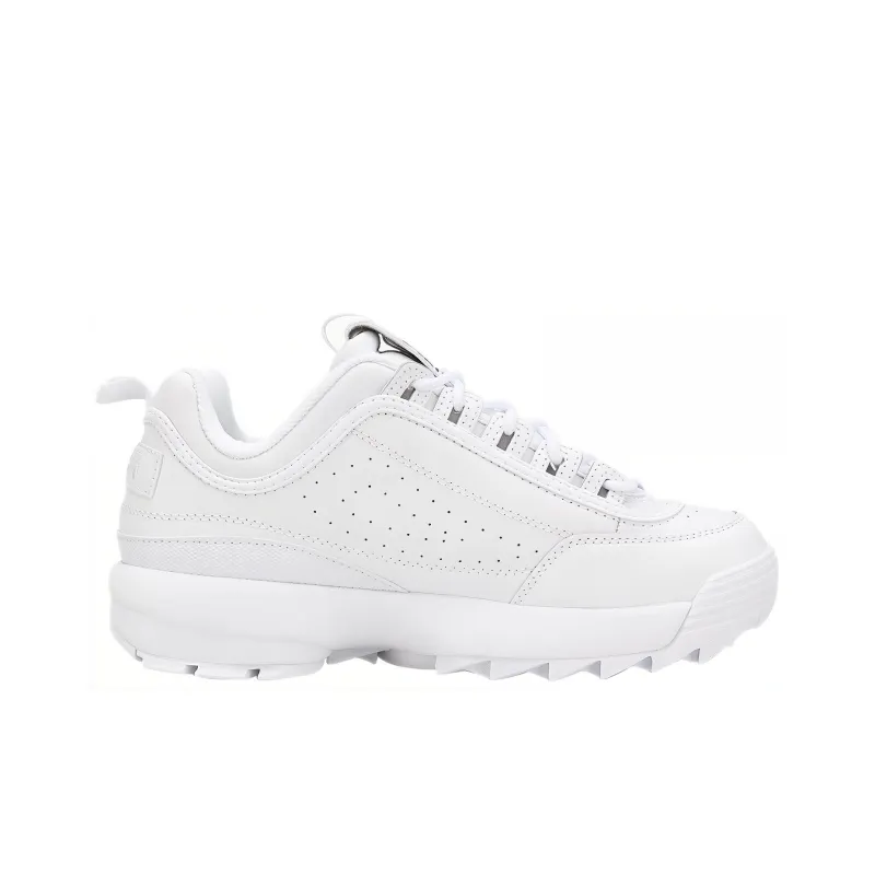 FILA Low Top Side Logo Daddy Shoes 'White Black'-1