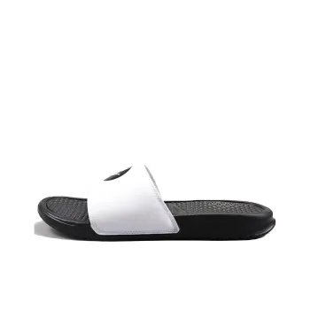 Nike Jdi Black White Smiling Face Slippers 'Black White'