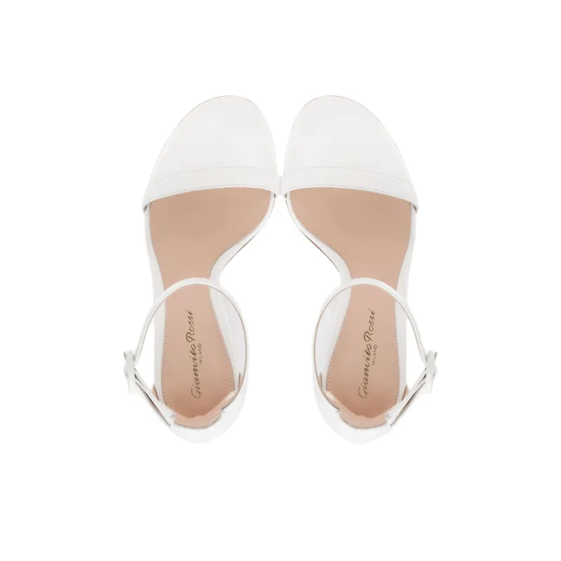 GIANVITO ROSSI One Strap Sandals 9.5cm Women's White-3