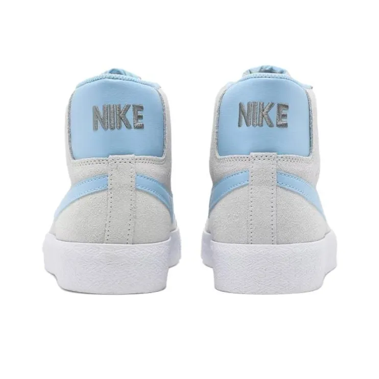 Nike Sb Blazer Mid Soft Grey Baby Blue-2