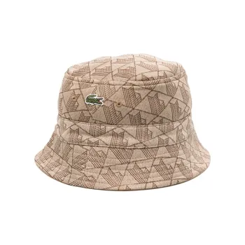 LACOSTE Polyester Bucket Hats Men's Brown