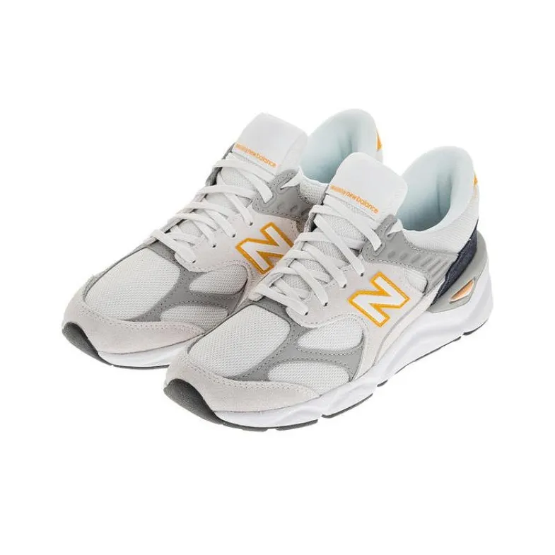 New Balance X 90 GreyWhite GreyWhite 'Gray White Yellow' Women's-2