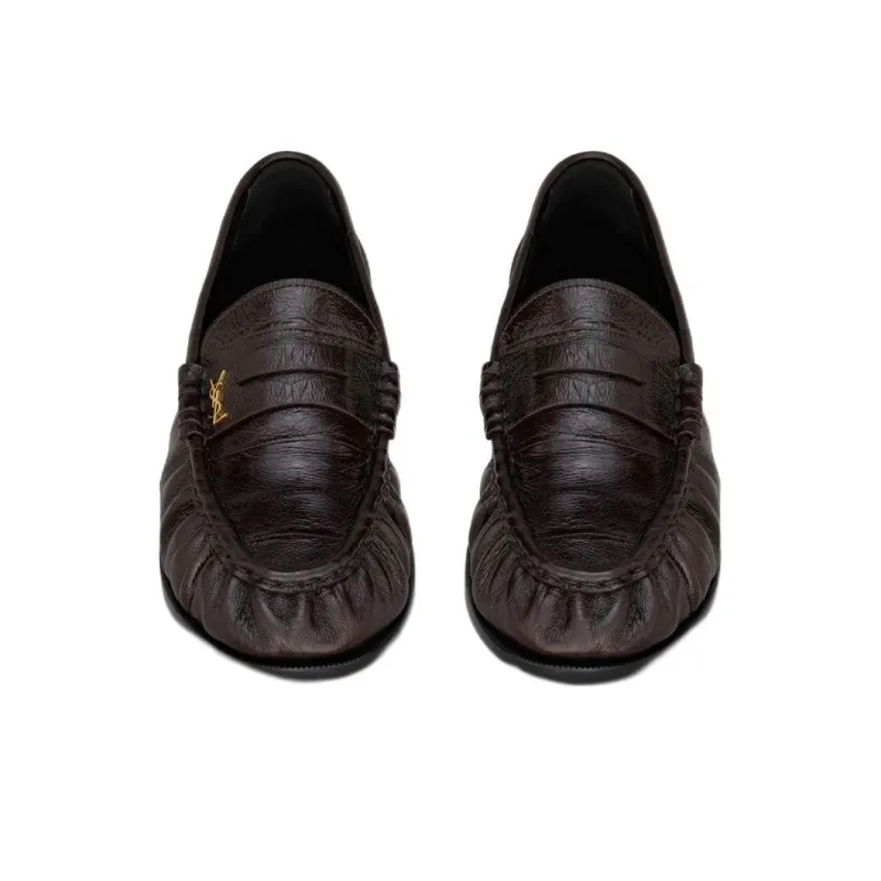SAINT LAURENT Le Loafer Leather Shoes-3