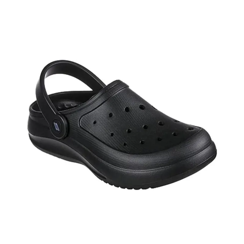 Skechers Foamies Abrasion Resistant Slip Resistant Closed Toe Slippers Women's Black-2