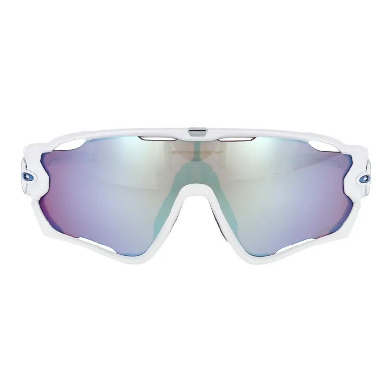 Oakley Irregular Shape Sunglasses Unisex White-1