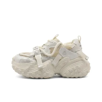 BELLE Cushioning Low Top Chunky Sneakers Women's Purple Ecru