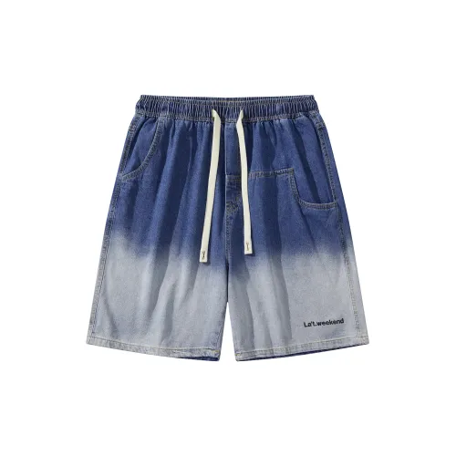 LA'T.WEEKEND Denim Shorts Unisex Dark Blue