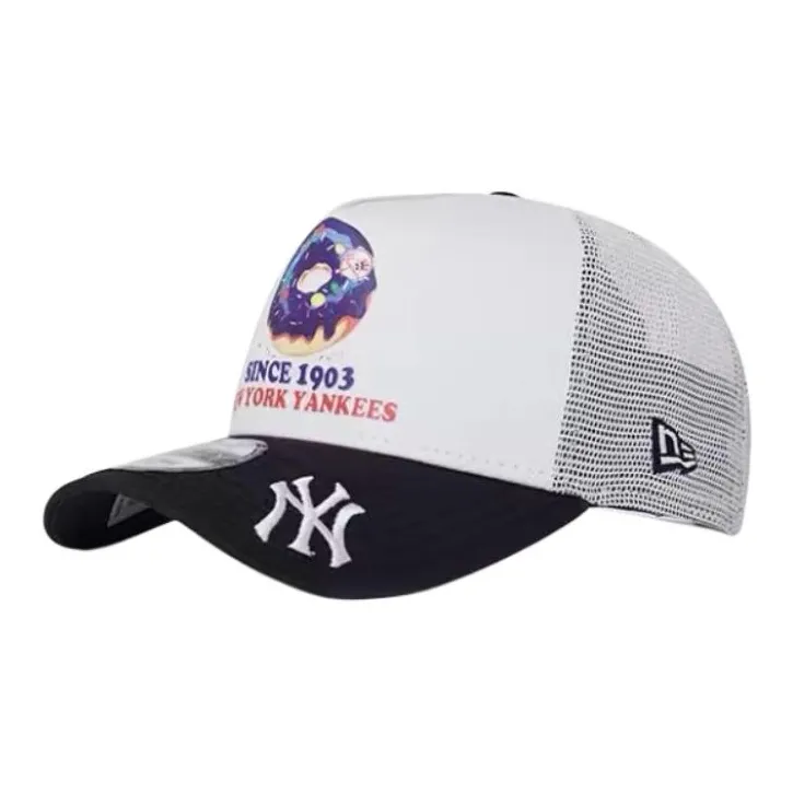 New Era Cotton Baseball Caps Unisex White-1