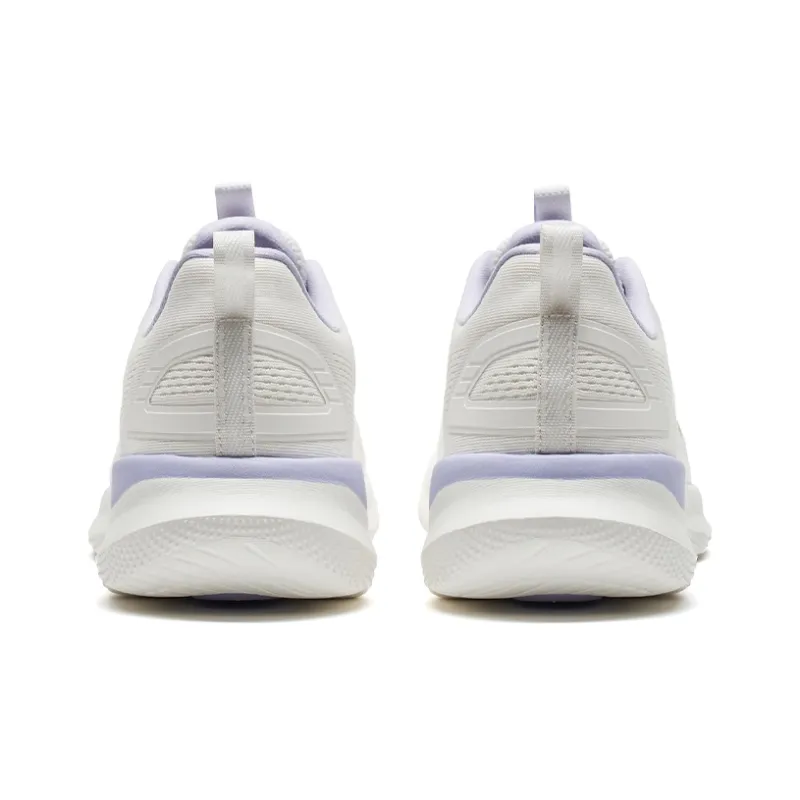 XTEP Running Shoes Women's Low Top Sail White/Snow Cyan Purple-3