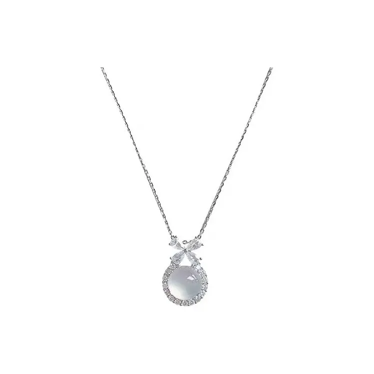 Gifts Chalcedony Jade Necklaces Women's-0