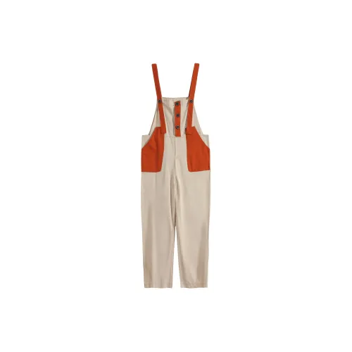 CPAURA Overalls Women's Apricot